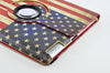 iPad Air 2 Leather USA Vintage American Flag with 360 Degree Rotation