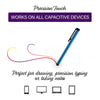 Colorful Long Metal Capacitive Stylus Pens [Universal] Compatible with All Touch Screen Devices [Assorted Colors]