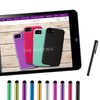 Colorful Long Metal Capacitive Stylus Pens [Universal] Compatible with All Touch Screen Devices [Assorted Colors]